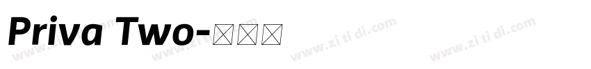 Priva Two字体转换
